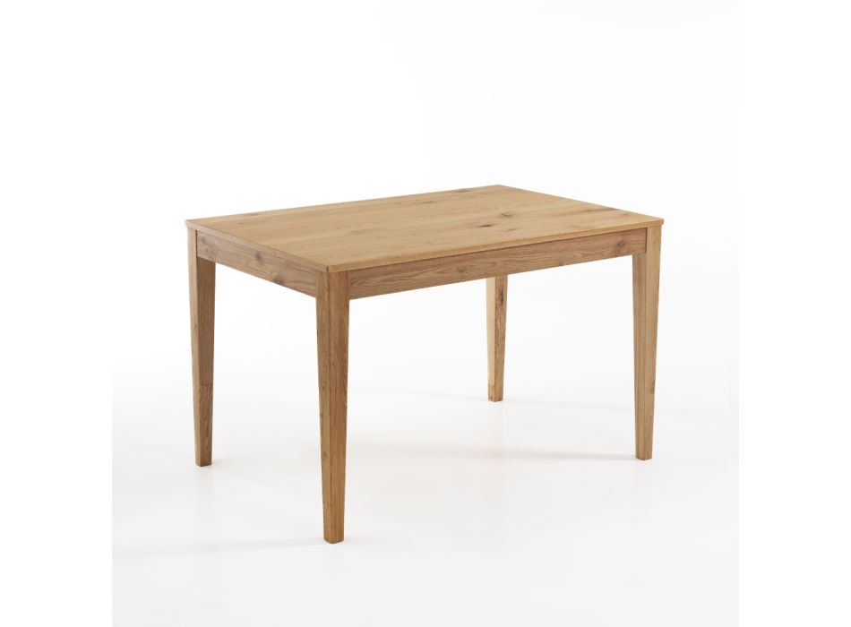 Extendable table to 180 cm in solid birch wood - thallium Viadurini