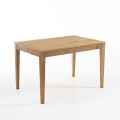 Extendable table to 180 cm in solid birch wood - thallium