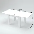 Sustainable Wood Extendable Table to 180 cm - Perro Viadurini
