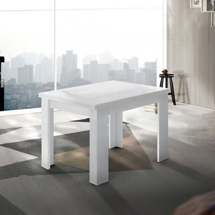 Sustainable Wood Extendable Table to 180 cm - Perro Viadurini