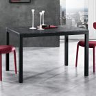 Extendable table to 180 cm in Anthracite Metal Made in Italy - Beatrise Viadurini