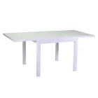 Extendable Table 180 cm or 220 cm with Tempered Glass Top - Cartellina Viadurini