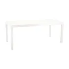 Extendable Table 180 cm or 220 cm with Tempered Glass Top - Cartellina Viadurini