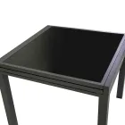 Extendable Table 180 cm or 220 cm with Tempered Glass Top - Cartellina Viadurini
