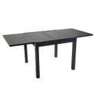 Extendable Table 180 cm or 220 cm with Tempered Glass Top - Cartellina Viadurini