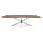 Extendable Table to 2.6 m in Handmade Wood Homemotion - Plutarco Viadurini