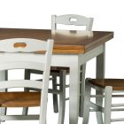 Extendable table to 200 cm with 4 wooden chairs Made in Italy - Amethyst Viadurini