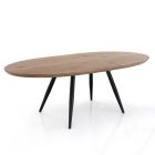 Extendable Table to 200 cm with Black Metal Legs - Lithium Viadurini