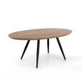 Extendable Table to 200 cm with Black Metal Legs - Lithium