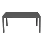 Extendable Table 220 cm in Anthracite Aluminum for the Garden - Scissors Viadurini