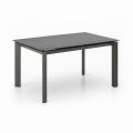 Extendable table to 220 cm in ceramic and metal - Nadia