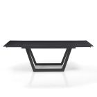 Extendable Table to 240 cm in Gray Steel - Bonito Viadurini