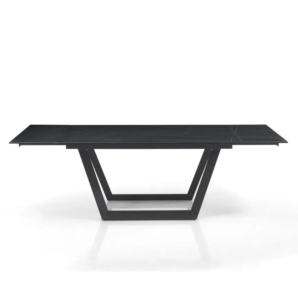 Extendable Table to 240 cm in Gray Steel - Bonito Viadurini