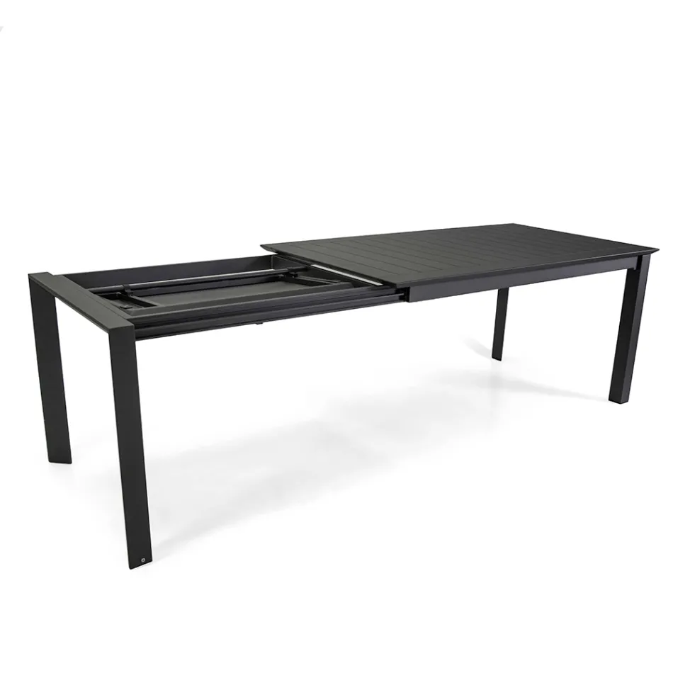 Extendable Table 240 cm in Aluminum with Different Finishes - Notebook Viadurini