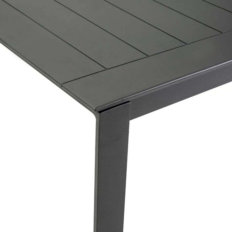 Extendable Table 240 cm in Aluminum with Different Finishes - Notebook Viadurini