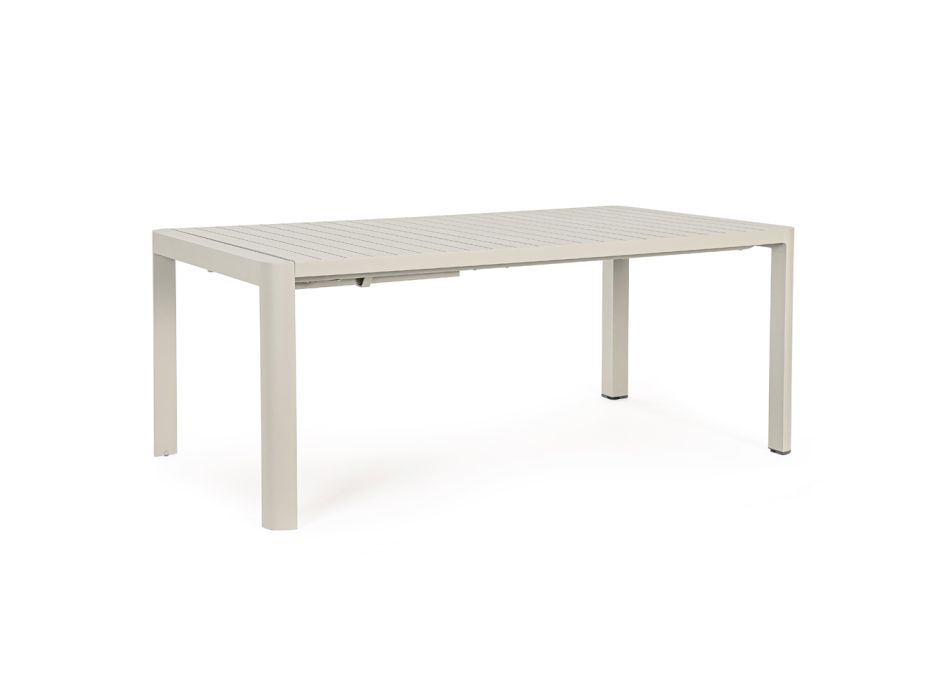 Extendable Table to 240 cm in Powder Coated Aluminum - Paint Viadurini