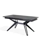 Extendable table to 240 cm in ceramic and metal - Bouquet Viadurini