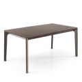 Extendable table to 240 cm in wood with top in MDF - Ruthenium