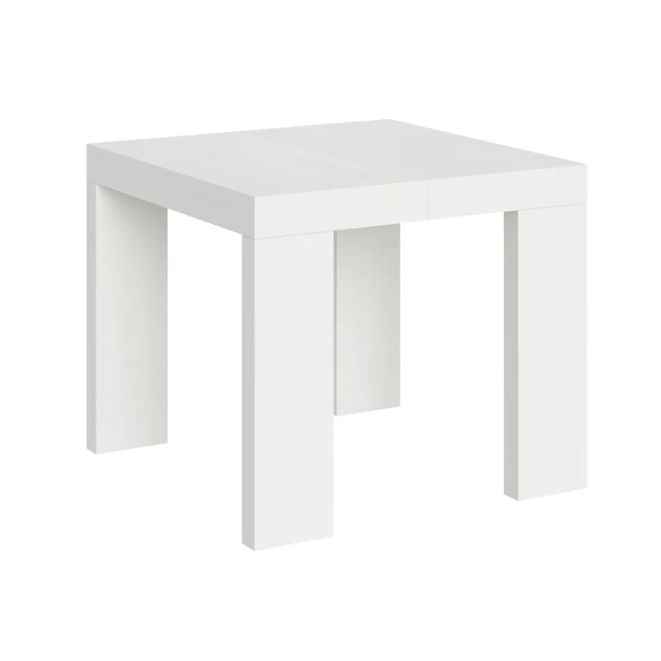 Extendable Table to 246 cm in Made in Italy Wooden Microparticles - Tree Viadurini