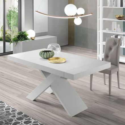 Extendable Table to 260 cm with Wood Effect Top Made in Italy - Odelmo Viadurini