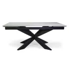 Extendable Table 260 cm in Metal and Synthetic Stone - Underwater Viadurini