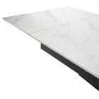 Extendable Table 260 cm in Metal and Synthetic Stone - Underwater Viadurini