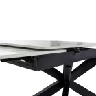 Extendable Table 260 cm in Metal and Synthetic Stone - Underwater Viadurini