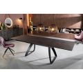 Extendable table to 270 cm with HPL top and aluminum base - Villongo