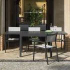Extendable Table 270 cm Outdoor with Aluminum Frame - Sheet Viadurini
