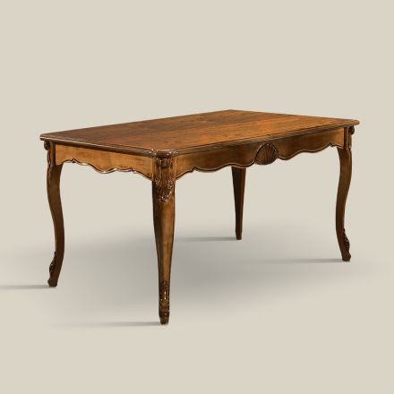 Extendable Table to 280 cm in Bassano Walnut Wood Made in Italy - Caligola Viadurini