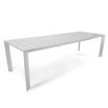 Extendable Table 281 cm in Aluminum with Slatted Top - Specific