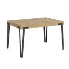 Extendable Table to 284 cm with Iron Legs Made in Italy - Collina Viadurini