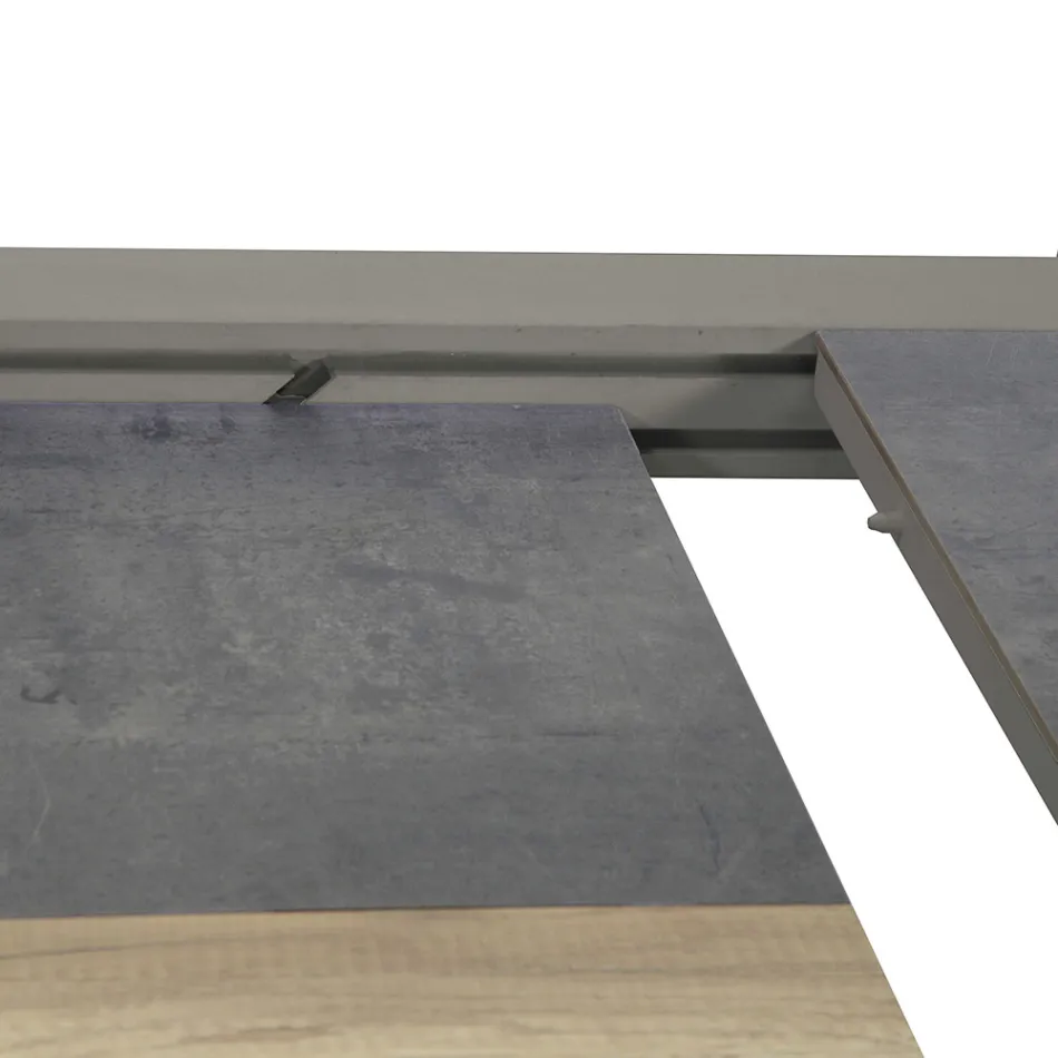 Extendable Table 300 cm in Aluminum with HPL Insert - Righello Viadurini