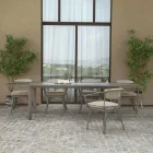 Extendable Table 300 cm in Aluminum with HPL Insert - Righello Viadurini