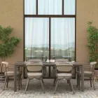 Extendable Table 300 cm in Aluminum with HPL Insert - Righello Viadurini