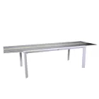 Extendable Table 300 cm in Aluminum with HPL Insert - Righello Viadurini