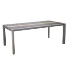 Extendable Table 300 cm in Aluminum with HPL Insert - Righello Viadurini