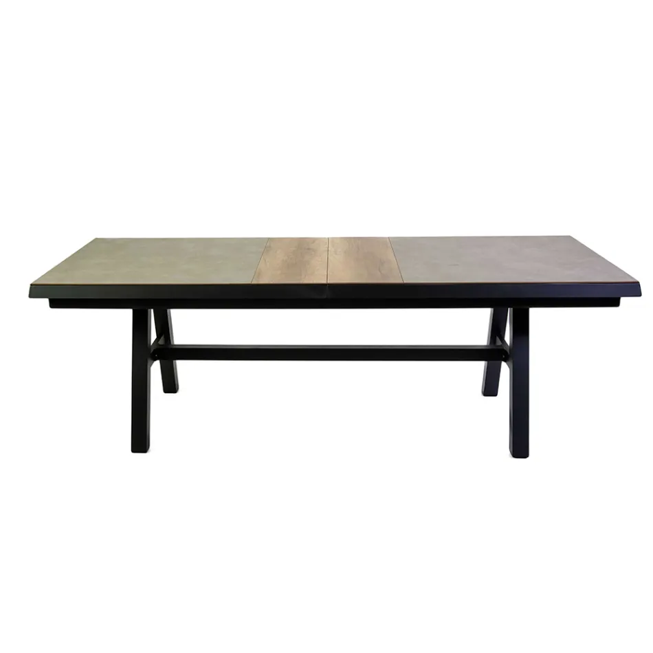Extendable Table 303 cm in Aluminum with HPL Top - Righello Viadurini