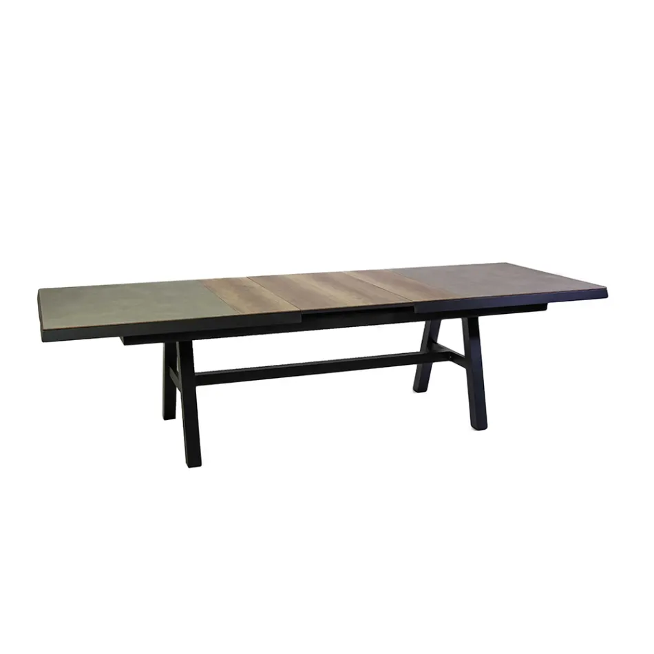 Extendable Table 303 cm in Aluminum with HPL Top - Righello Viadurini