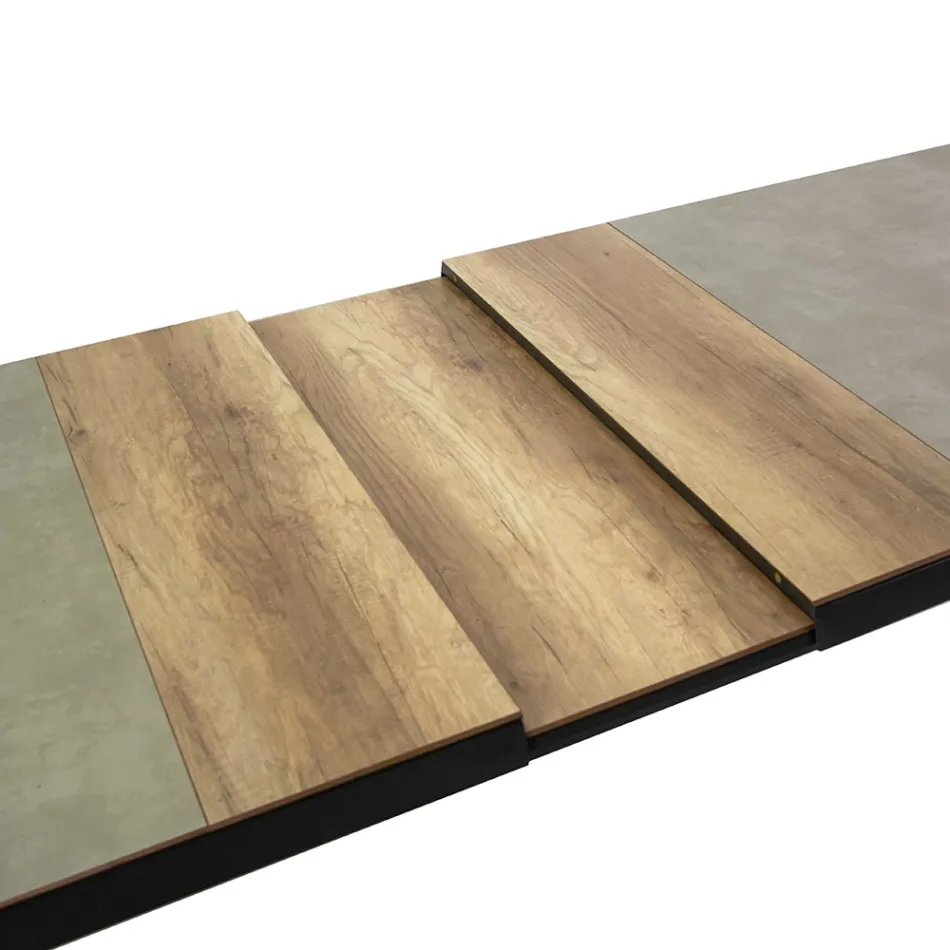 Extendable Table 303 cm in Aluminum with HPL Top - Righello Viadurini