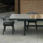 Extendable Table 303 cm in Aluminum with HPL Top - Righello Viadurini