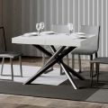 Extendable Table to 440 cm with Tubular Iron Legs Made in Italy - Prato