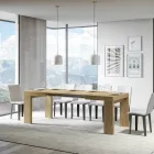 Extendable Table to 440 cm in Made in Italy Wooden Microparticles - Tree Viadurini