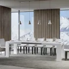 Extendable Table to 440 cm in Made in Italy Wooden Microparticles - Tree Viadurini