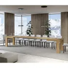 Extendable Table to 440 cm in Made in Italy Wooden Microparticles - Tree Viadurini