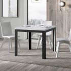 Extendable table like a book to 180 cm in iron and wood Made in Italy - Ocean Viadurini