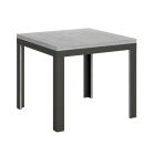 Extendable table like a book to 180 cm in iron and wood Made in Italy - Ocean Viadurini
