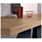 Extendable Table with Central Extension in Veneered Wood - Aperol Viadurini