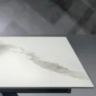 Extendable Table with Side Extension in Glass Ceramic - Aperol Viadurini