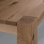 Extendable Table with Veneered Legs and Top Made in Italy - Tash Viadurini